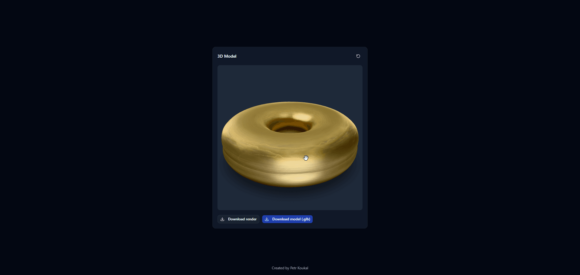 Generátor 3D modelů z textu